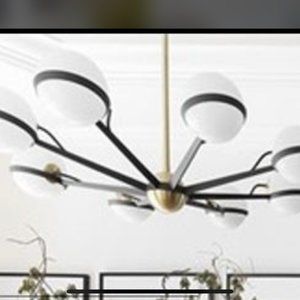 Mid-Century Modern Interior Lighting Gold & Black